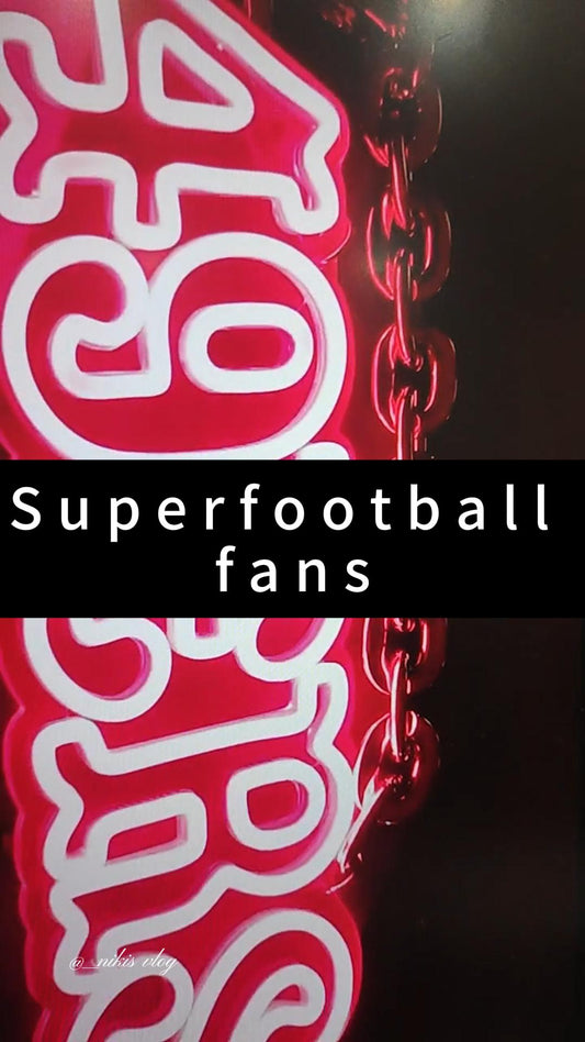 "Sport fans neon necklace from San francisco 49ers"