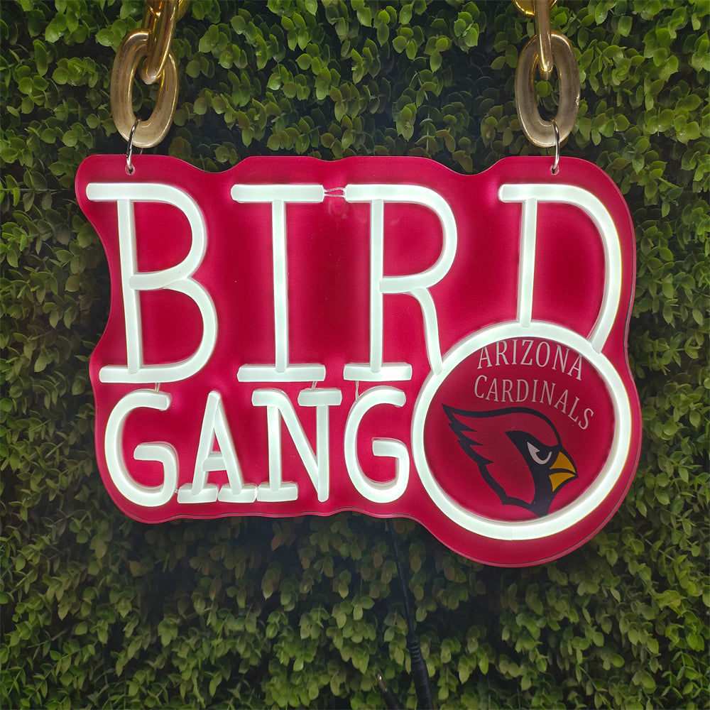 American football Arizona Cardinals Neon Light Up Big Logo Chain for your team spirit