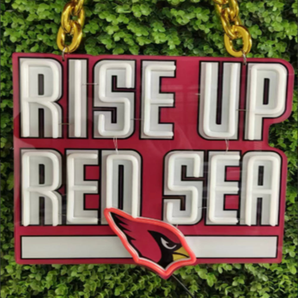 American football Arizona Cardinals Neon Light Up Big Logo Chain for your team spirit