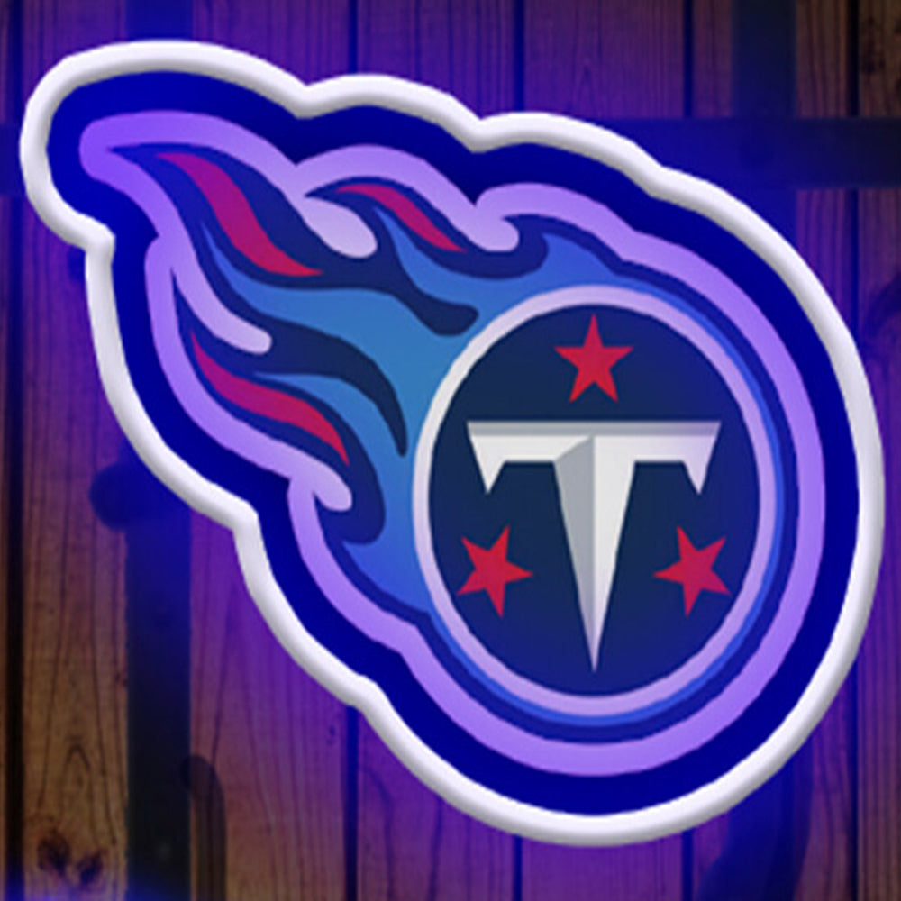 American football Tennessee Titans Neon Light Up Big Logo Chain for your team spirit