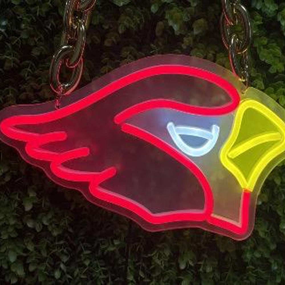 American football Arizona Cardinals Neon Light Up Big Logo Chain for your team spirit