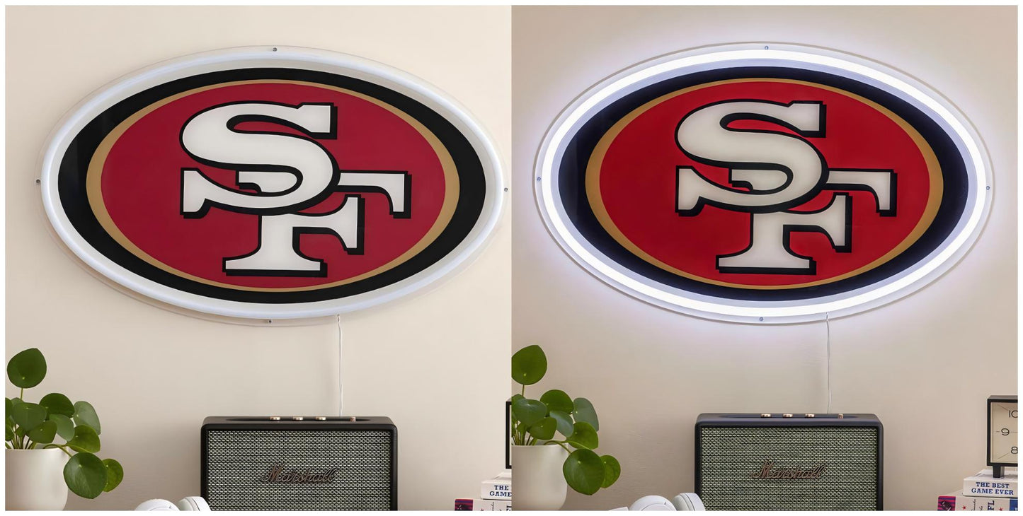 Latest design American football San Francisco 49ers big logo sign chain necklace