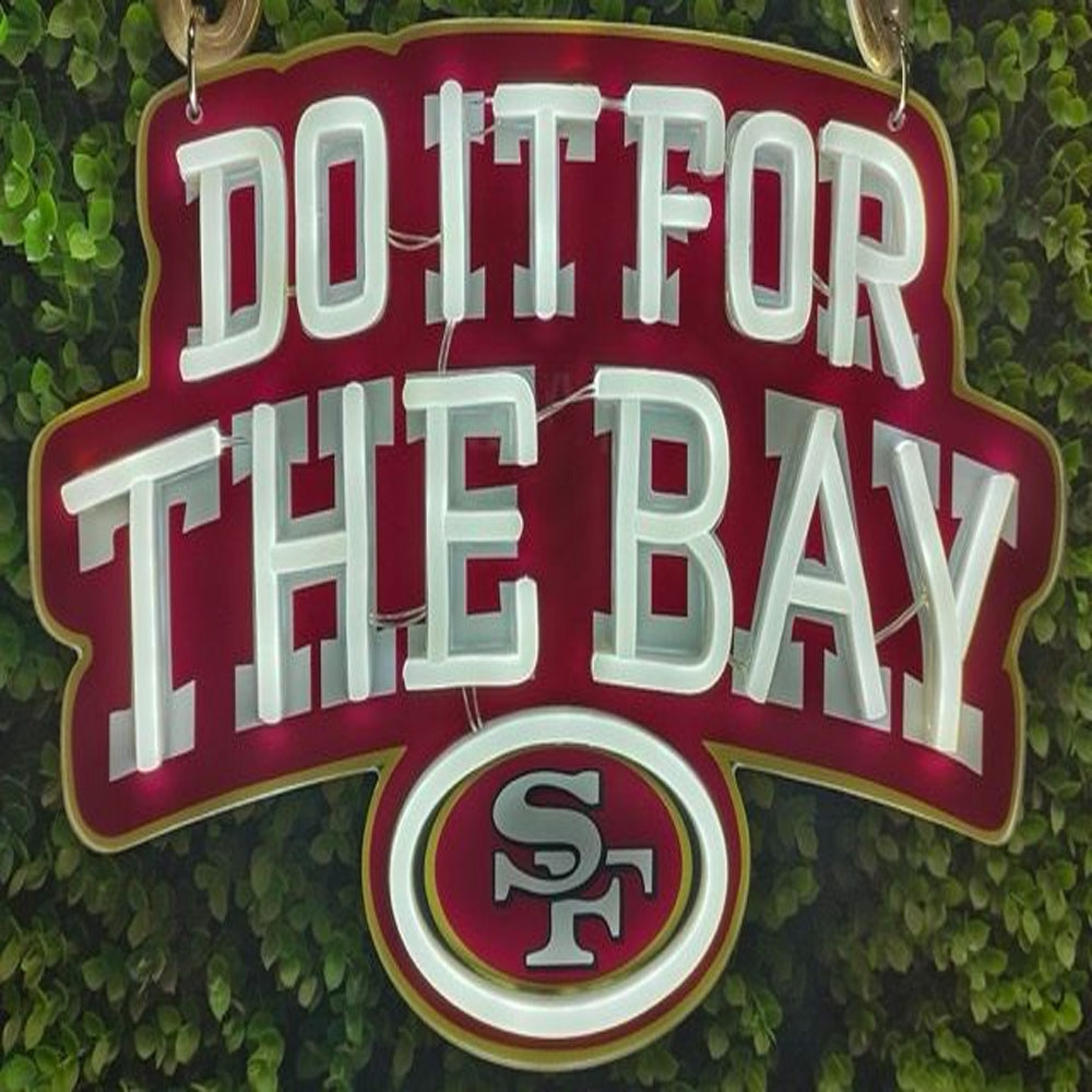American football San francisco 49ers led neon sign chain football team big logo chains for your spirit