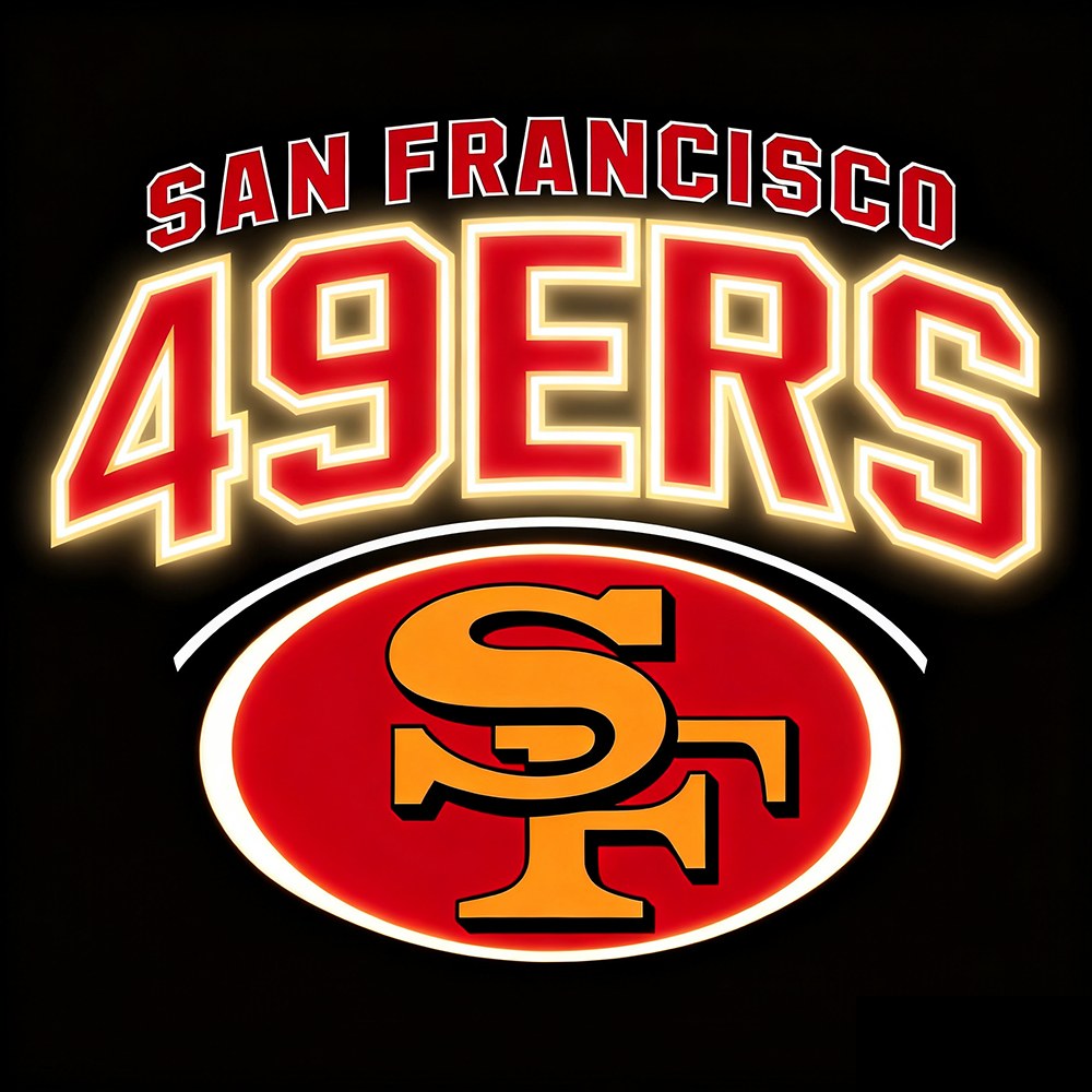 Personality Make it into Chain sign NFL 49ers Big team logo sign LEO NEON SIGN