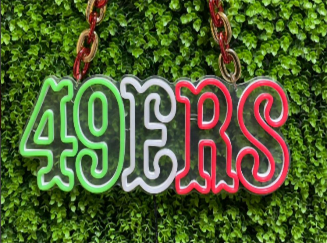 49 Niners for life show your love for football including Chains LEO NEON SIGN