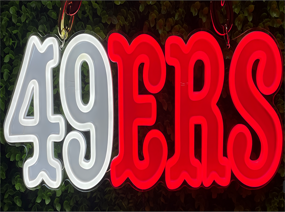 49 Niners for life show your love for football including Chains LEO NEON SIGN
