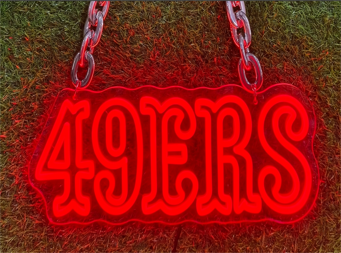 49 Niners for life show your love for football including Chains LEO NEON SIGN