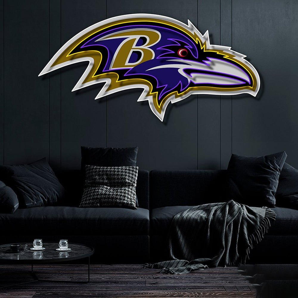 Baltimore Ravens American football chains for football fans LEO NEON SIGN