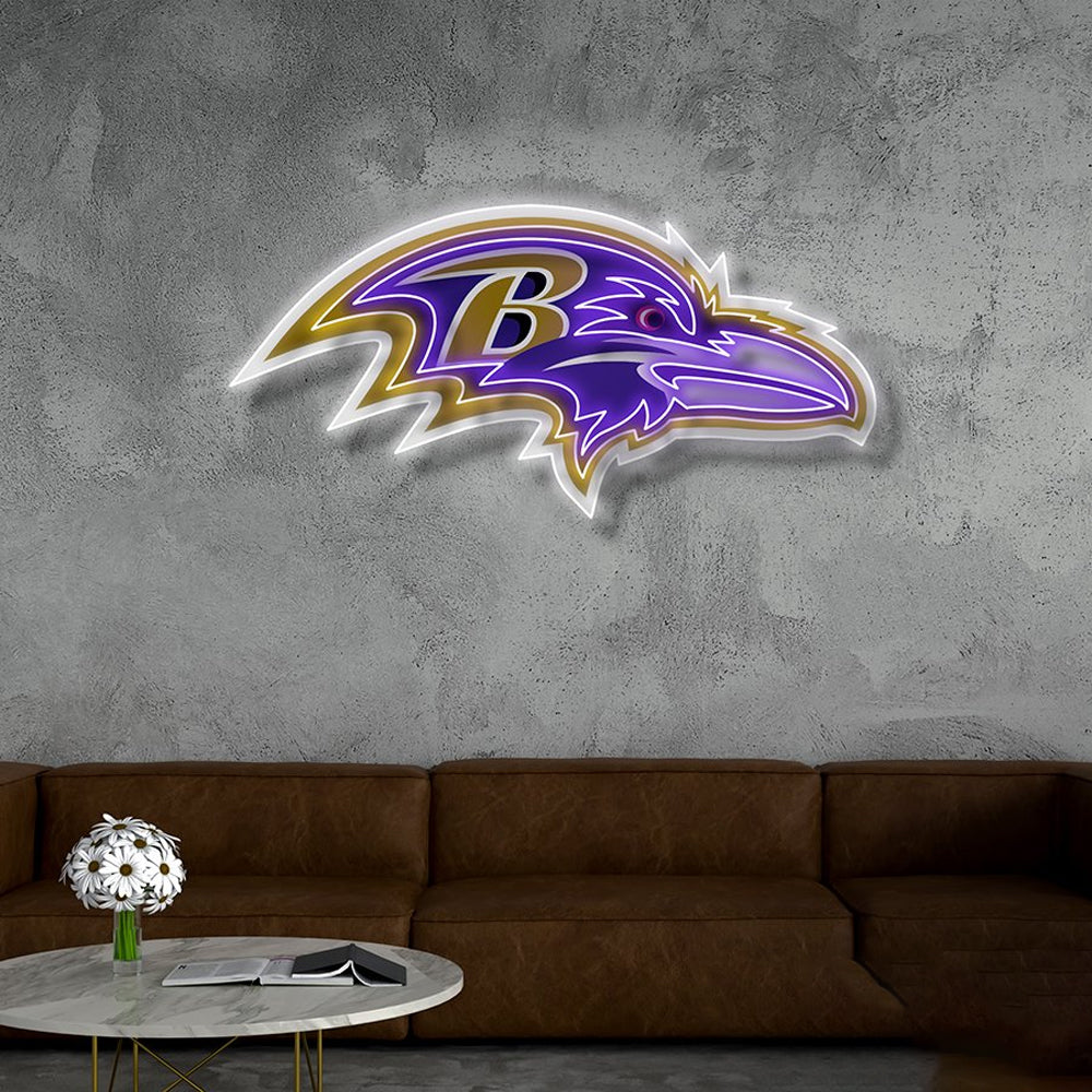 Baltimore Ravens American football chains for football fans LEO NEON SIGN