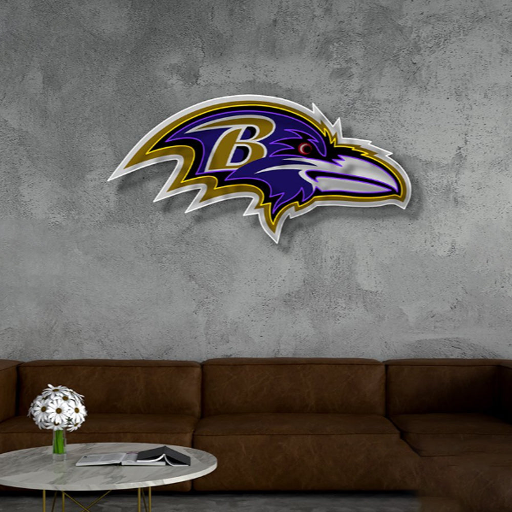 Baltimore Ravens American football chains for football fans LEO NEON SIGN