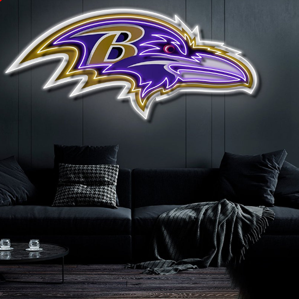 Baltimore Ravens American football chains for football fans LEO NEON SIGN