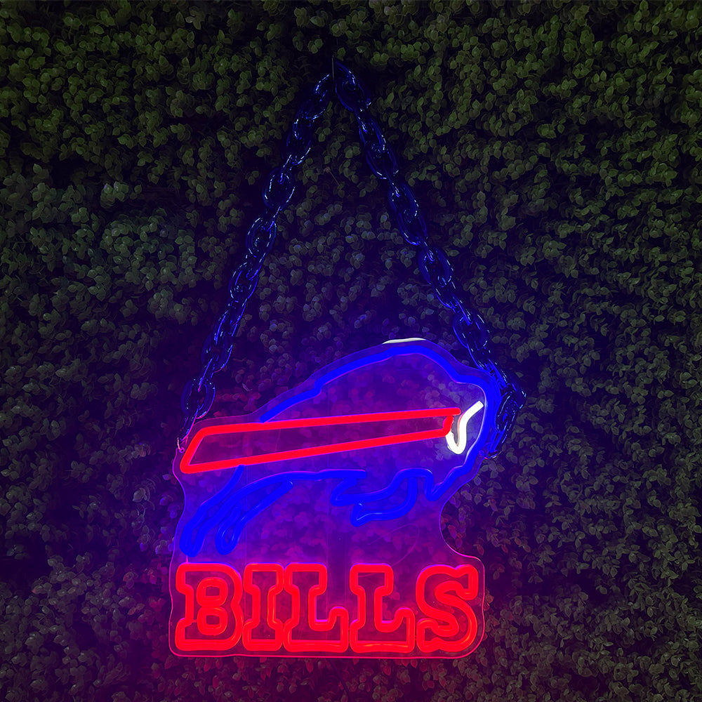 Buffalo Bills Super American football fans neon sign for sporting get-together LEO NEON SIGN