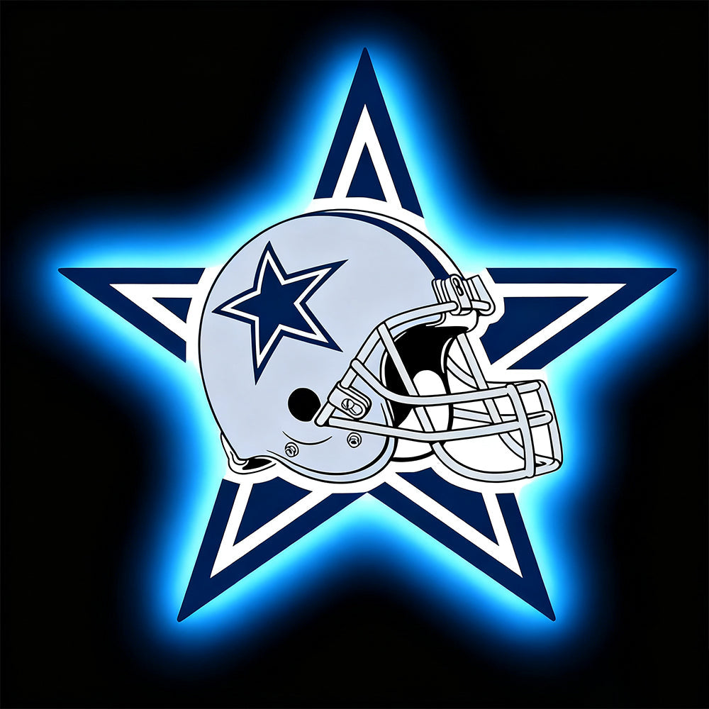 Personality Make it into Chain sign Dallas cowboys Big team logo sign LEO NEON SIGN