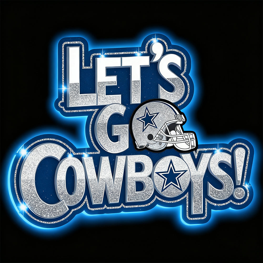 Personality Make it into Chain sign Dallas cowboys Big team logo sign LEO NEON SIGN