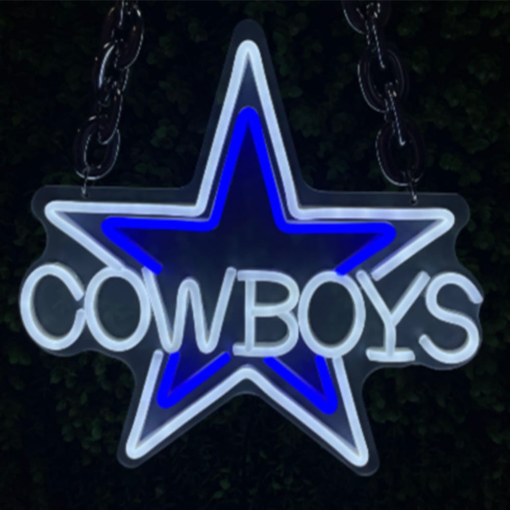 Go DCL4 Dallas Cowboys Surewin LEO NEON SIGN