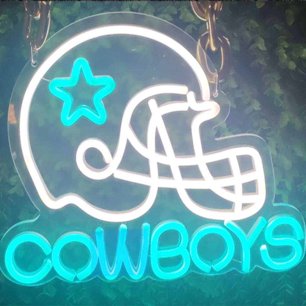 Go DCL4 Dallas Cowboys Surewin LEO NEON SIGN