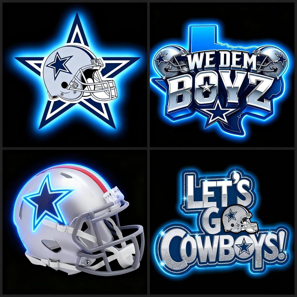 Personality Make it into Chain sign Dallas cowboys Big team logo sign LEO NEON SIGN