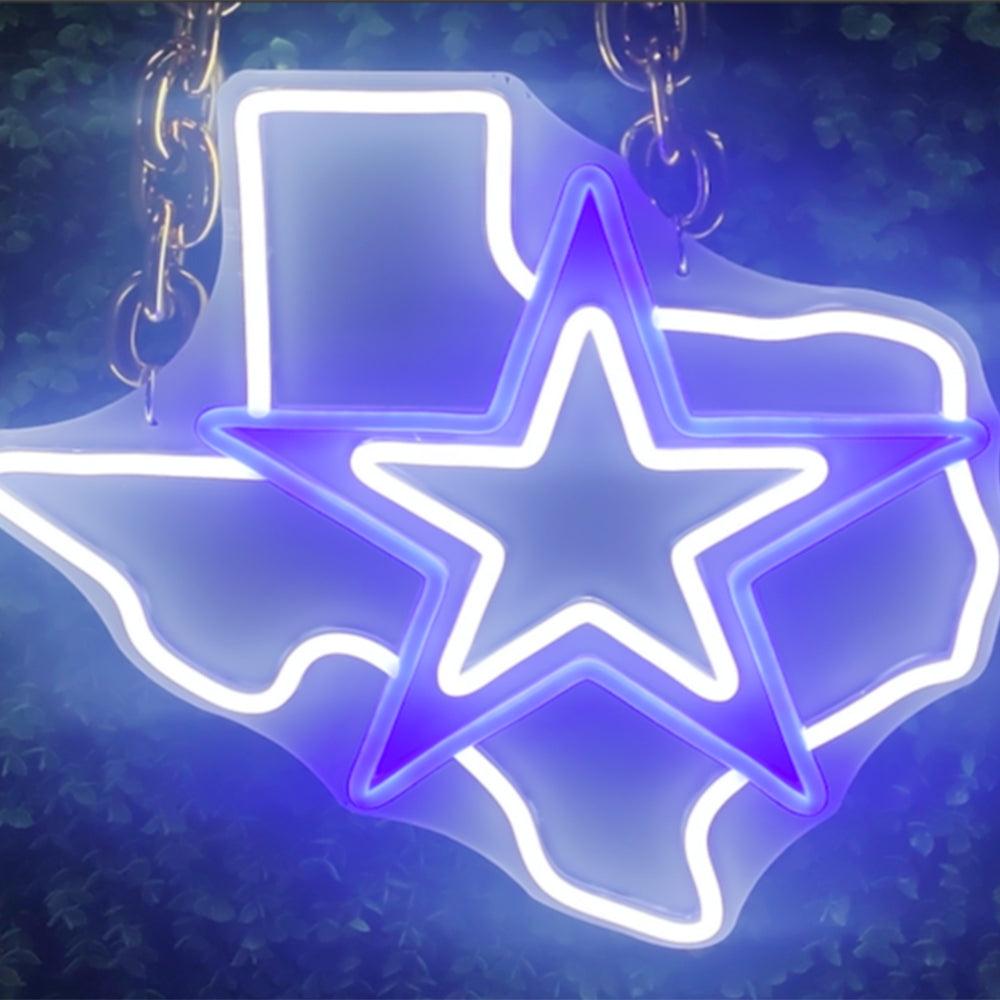 Go DCL4 Dallas Cowboys Surewin LEO NEON SIGN