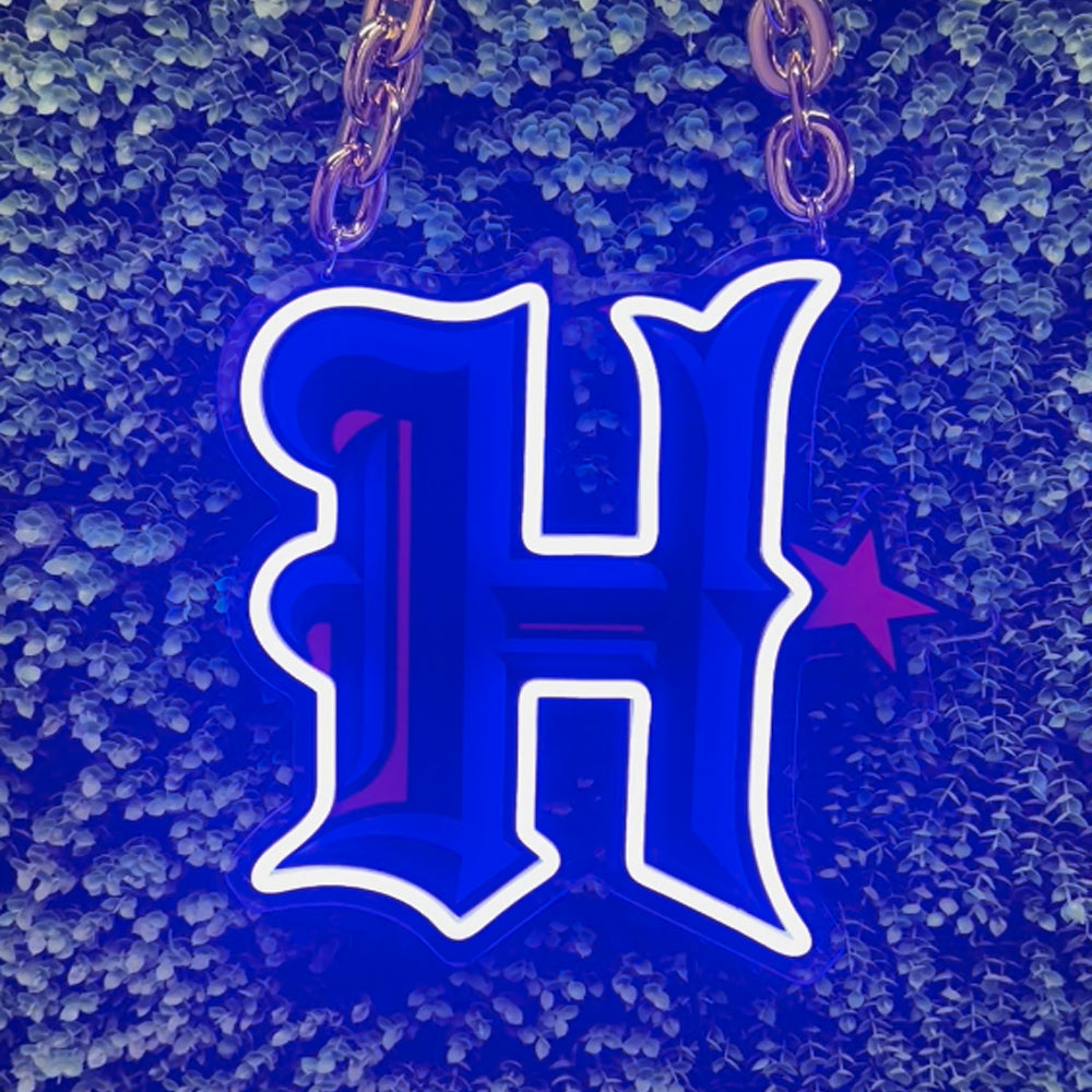 Houston Texans Big team logo chains sign LEO NEON SIGN
