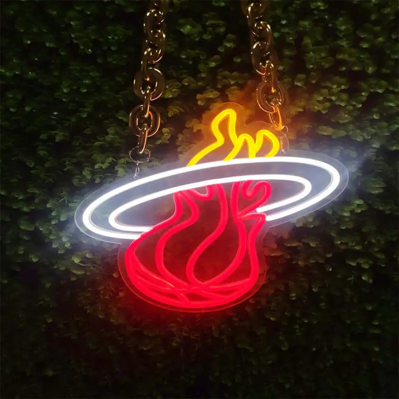 ”Neon sign for fans-Miami heat“