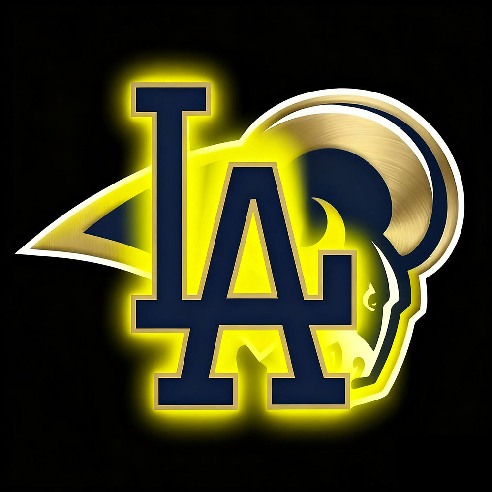 Personality Make it into Chain sign NFL Los Angeles Rams Big team logo sign LEO NEON SIGN