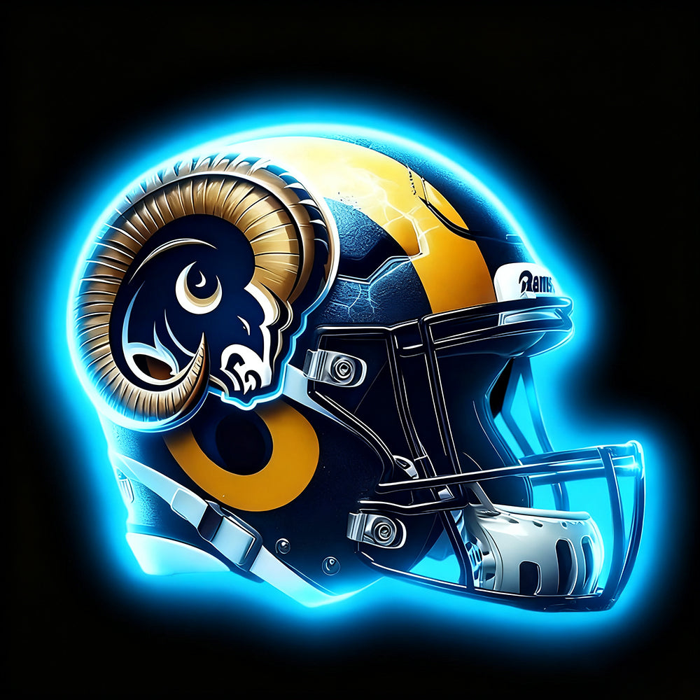 Personality Make it into Chain sign NFL Los Angeles Rams Big team logo sign LEO NEON SIGN