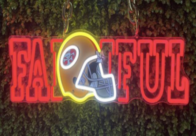 Fast dispatch Niners for life for your team soul spirit American football fans loyal statement LEO NEON SIGN