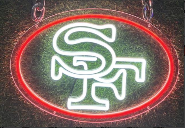 Fast dispatch Niners for life for your team soul spirit American football fans loyal statement LEO NEON SIGN