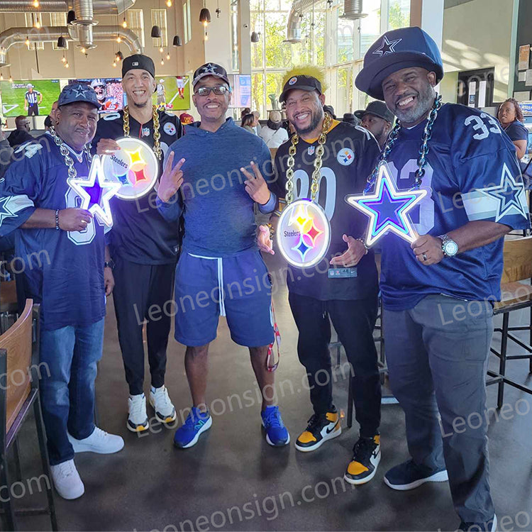 Fast dispatch American football neon sign acrylic led neon sign lighted sign USB/Battery dimmer switch A loyal fans sportmanship LEO NEON SIGN