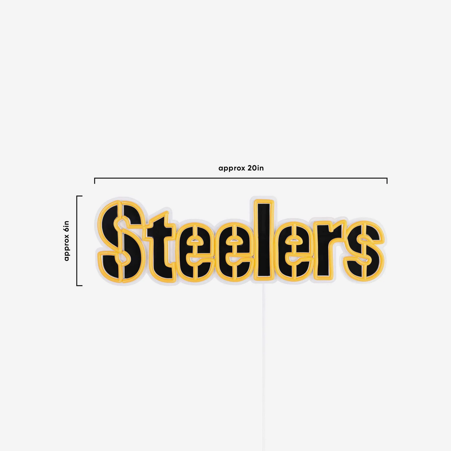 American football Pittsburgh Steelers UV printed LED Neon Light Up Team sign symbol LEO NEON SIGN