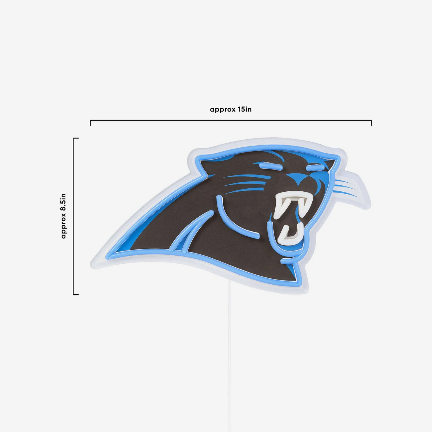 American football Carolina Panthers UV printed LED Neon Light Up Team sign symbol LEO NEON SIGN