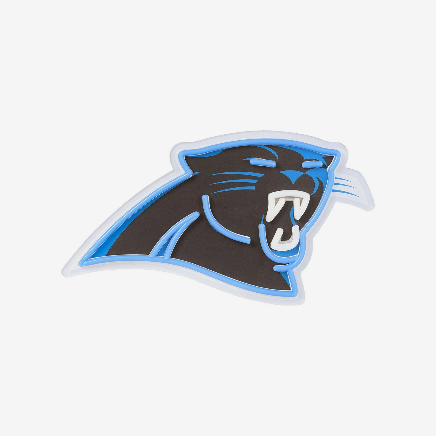 American football Carolina Panthers UV printed LED Neon Light Up Team sign symbol LEO NEON SIGN