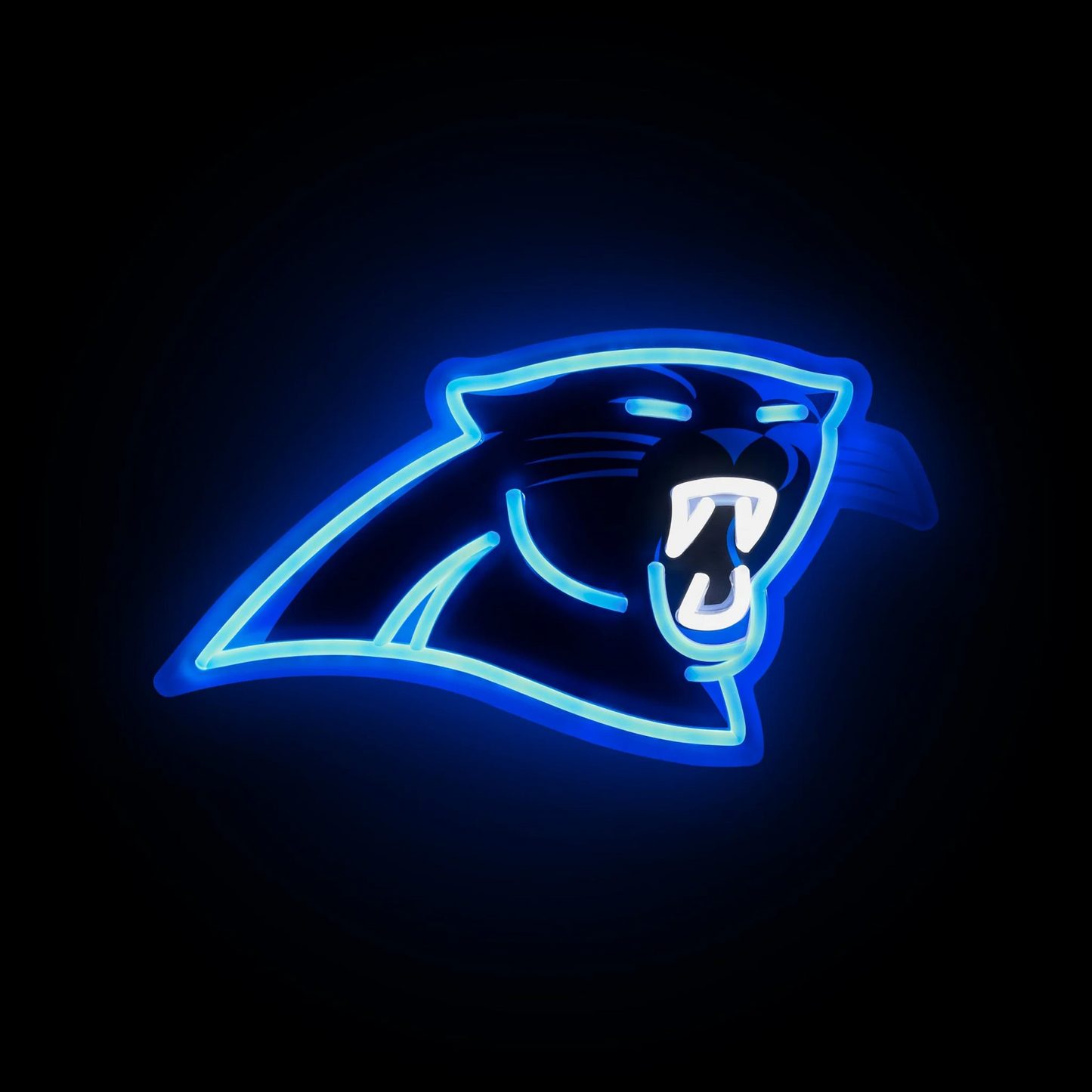 American football Carolina Panthers UV printed LED Neon Light Up Team sign symbol LEO NEON SIGN