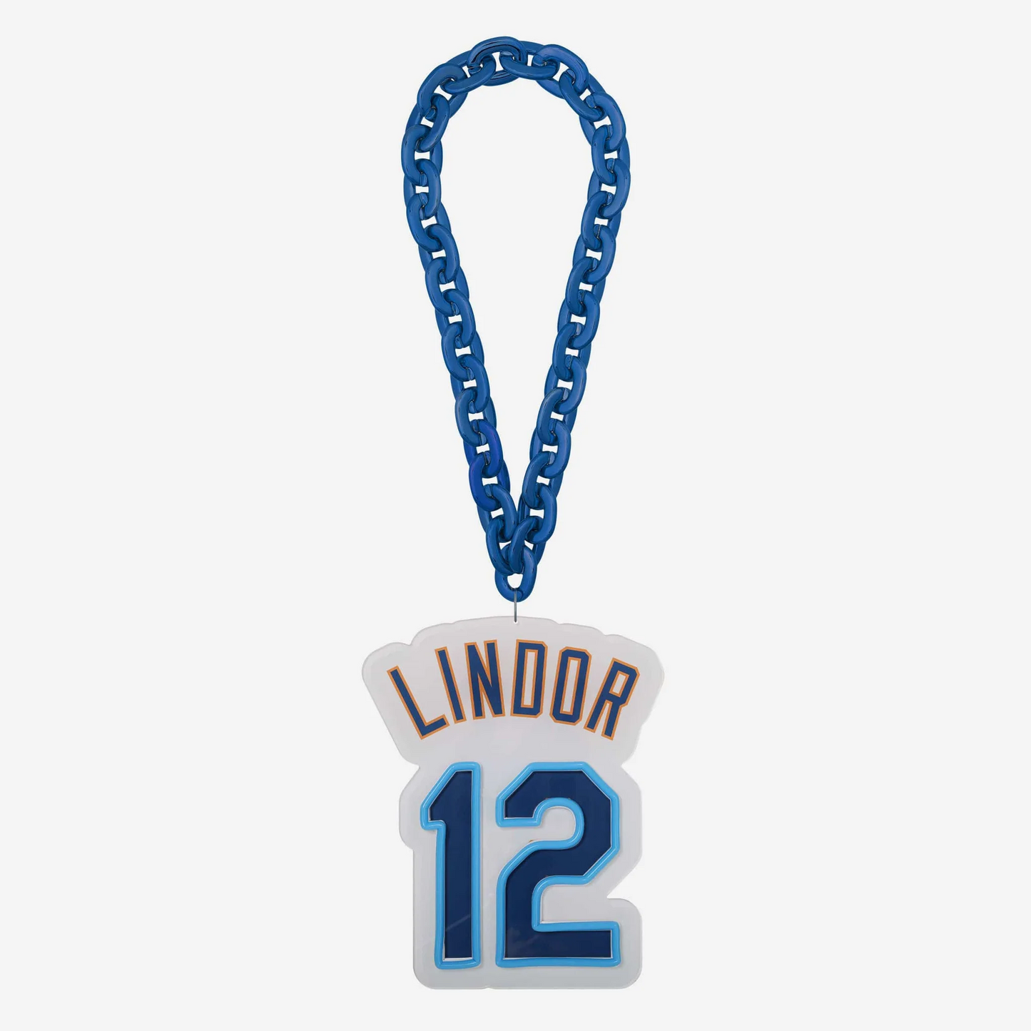 American baseball UV printed Francisco Lindor New York Mets Neon Light Up Big Logo Player Chain