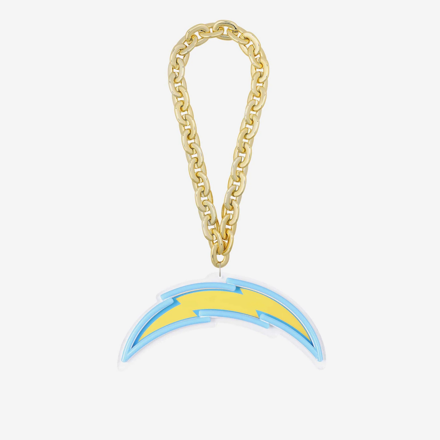 American football UV printed Los Angeles Chargers Neon Light Up Big Logo Chain LEO NEON SIGN