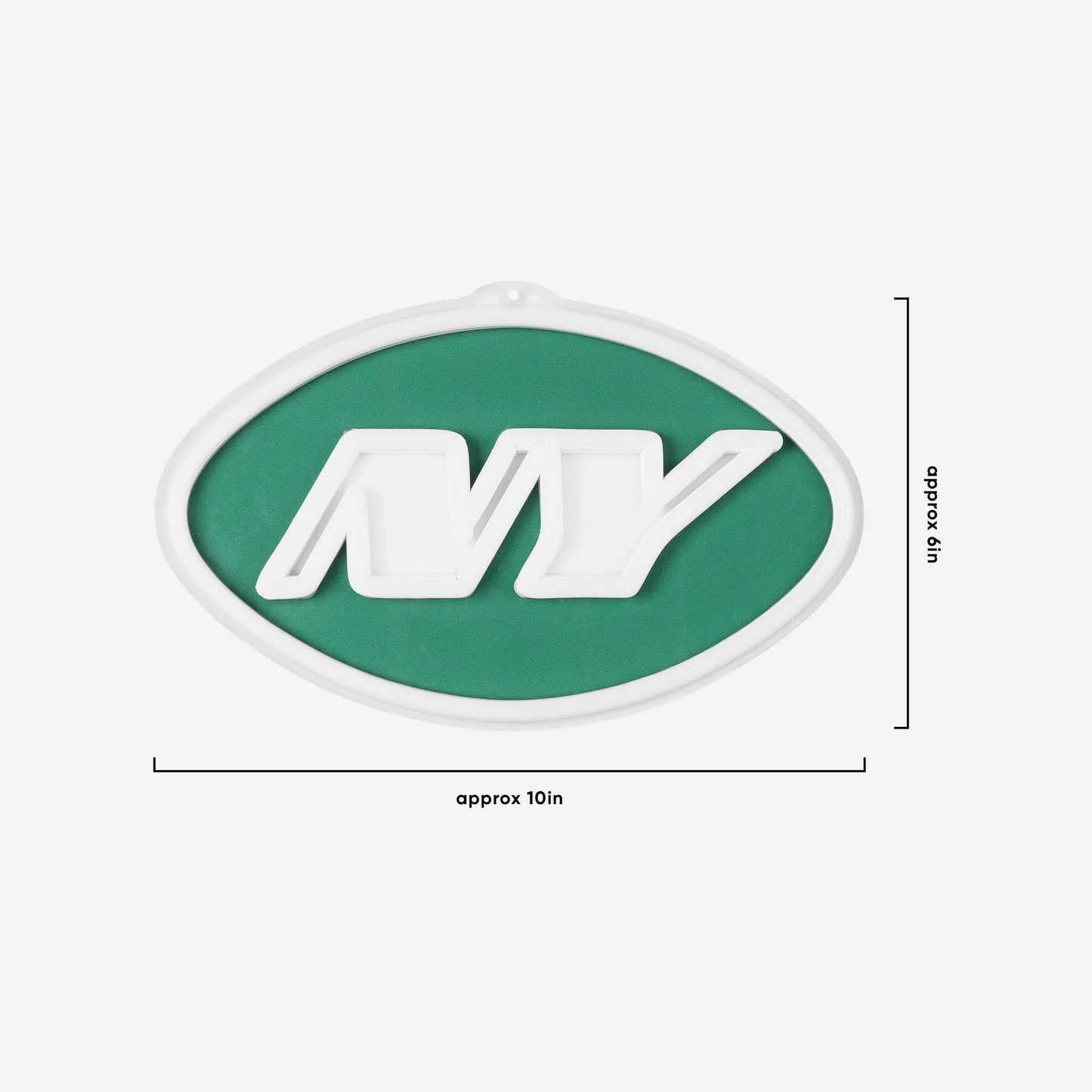 American football UV printed New York Jets Neon Light Up Big Logo Chain LEO NEON SIGN
