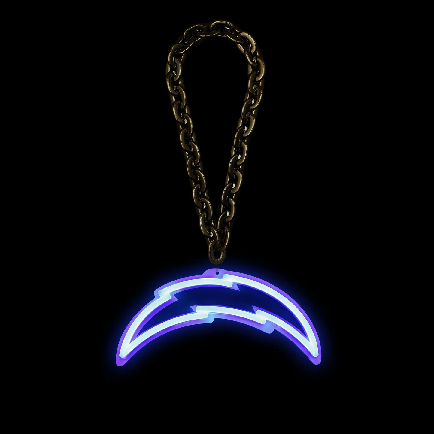 American football UV printed Los Angeles Chargers Neon Light Up Big Logo Chain LEO NEON SIGN