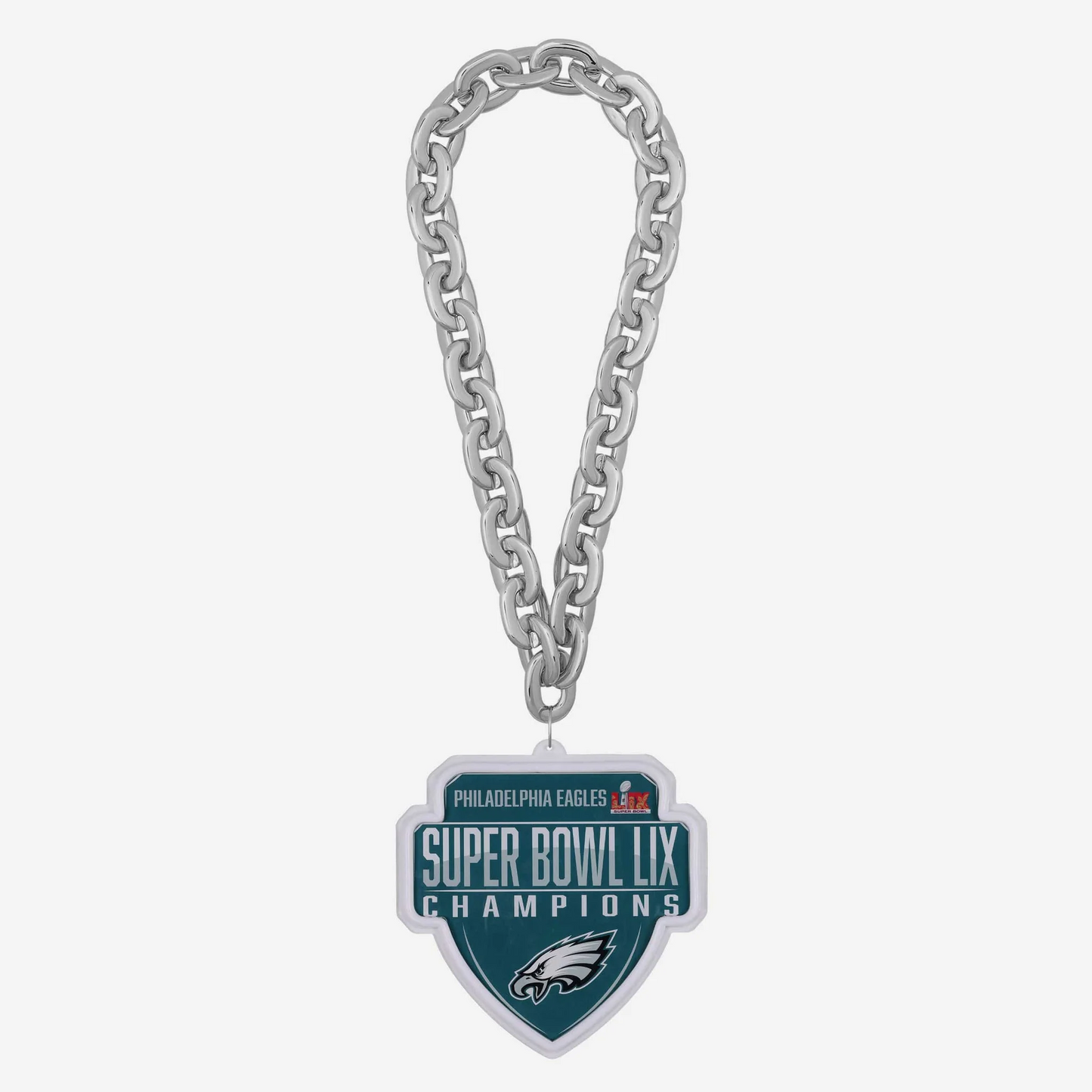 American football UV printed Philadelphia Eagles Super Bowl LIX Champions Neon Light Up Big Logo Chain LEO NEON SIGN