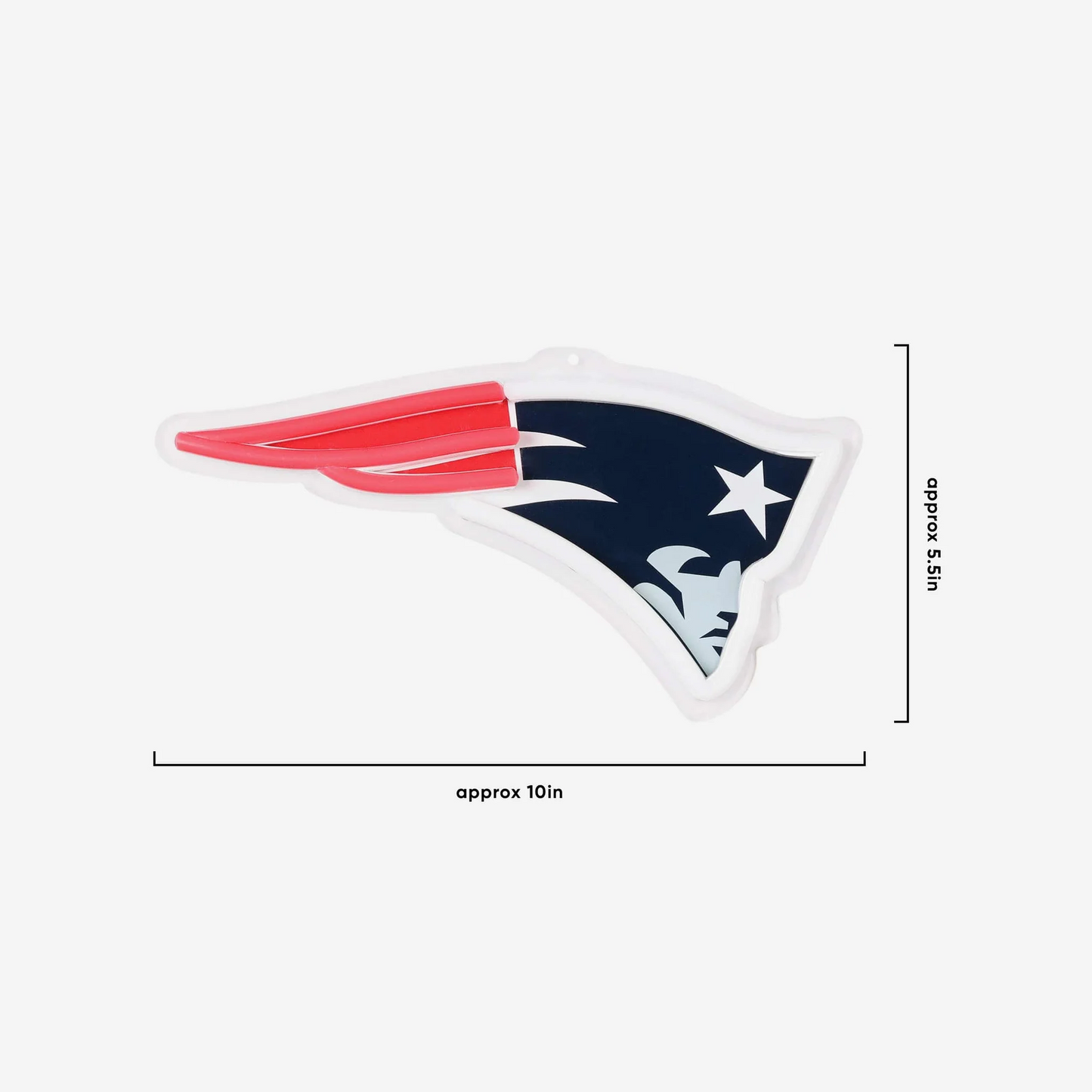 American football UV printed New England Patriots Neon Light Up Big Logo Chain LEO NEON SIGN