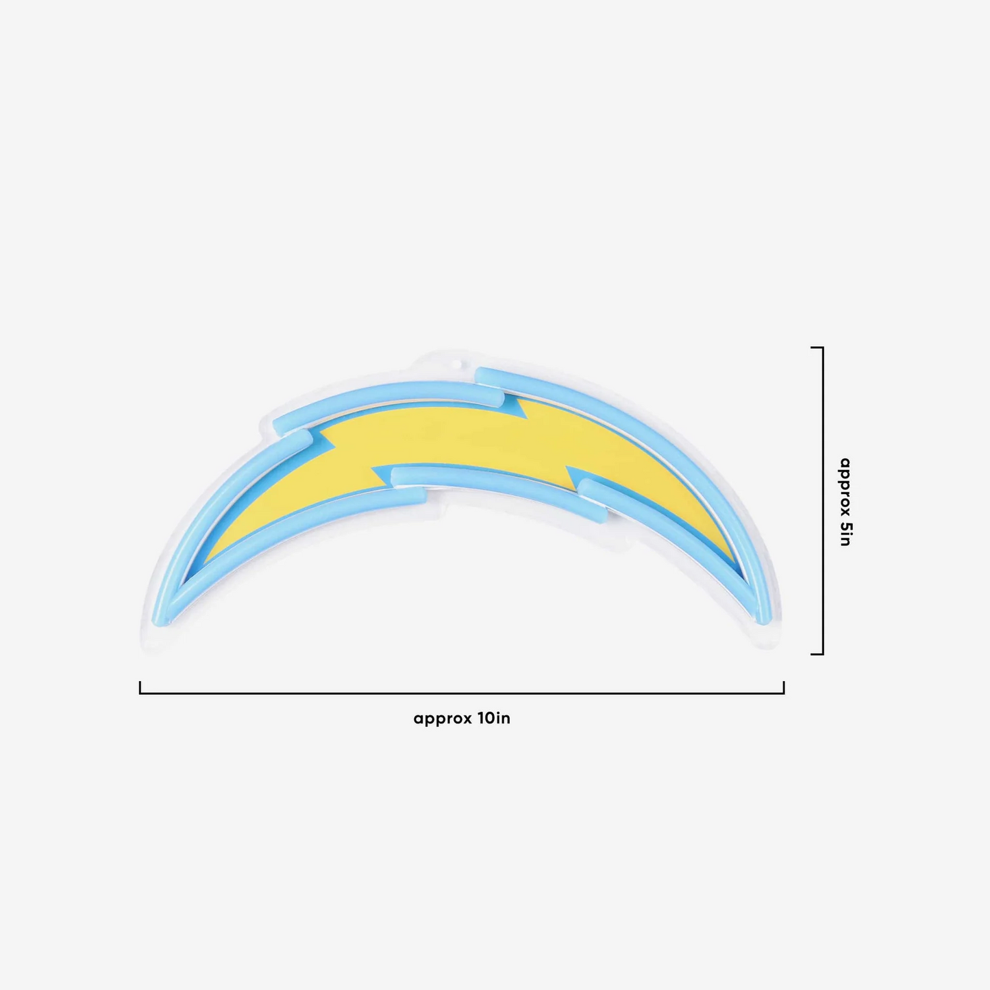 American football UV printed Los Angeles Chargers Neon Light Up Big Logo Chain LEO NEON SIGN
