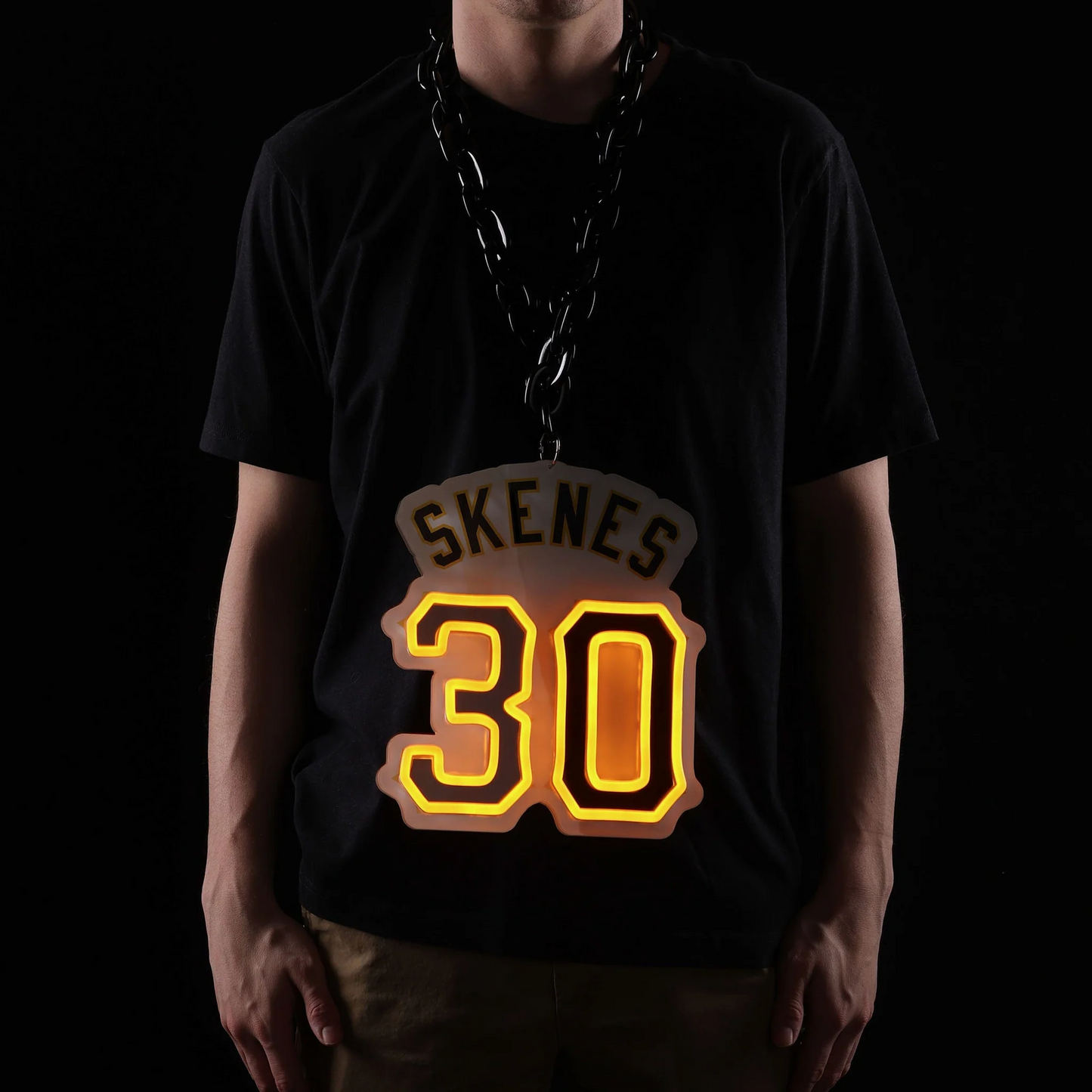 American baseball UV printed Paul Skenes Pittsburgh Pirates Neon Light Up Big Logo Player Chain LEO NEON SIGN