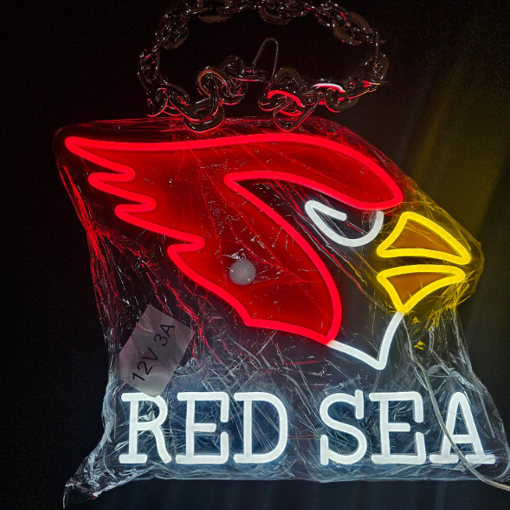 American football New type fans chains led big logo necklace lighting up sign for your team