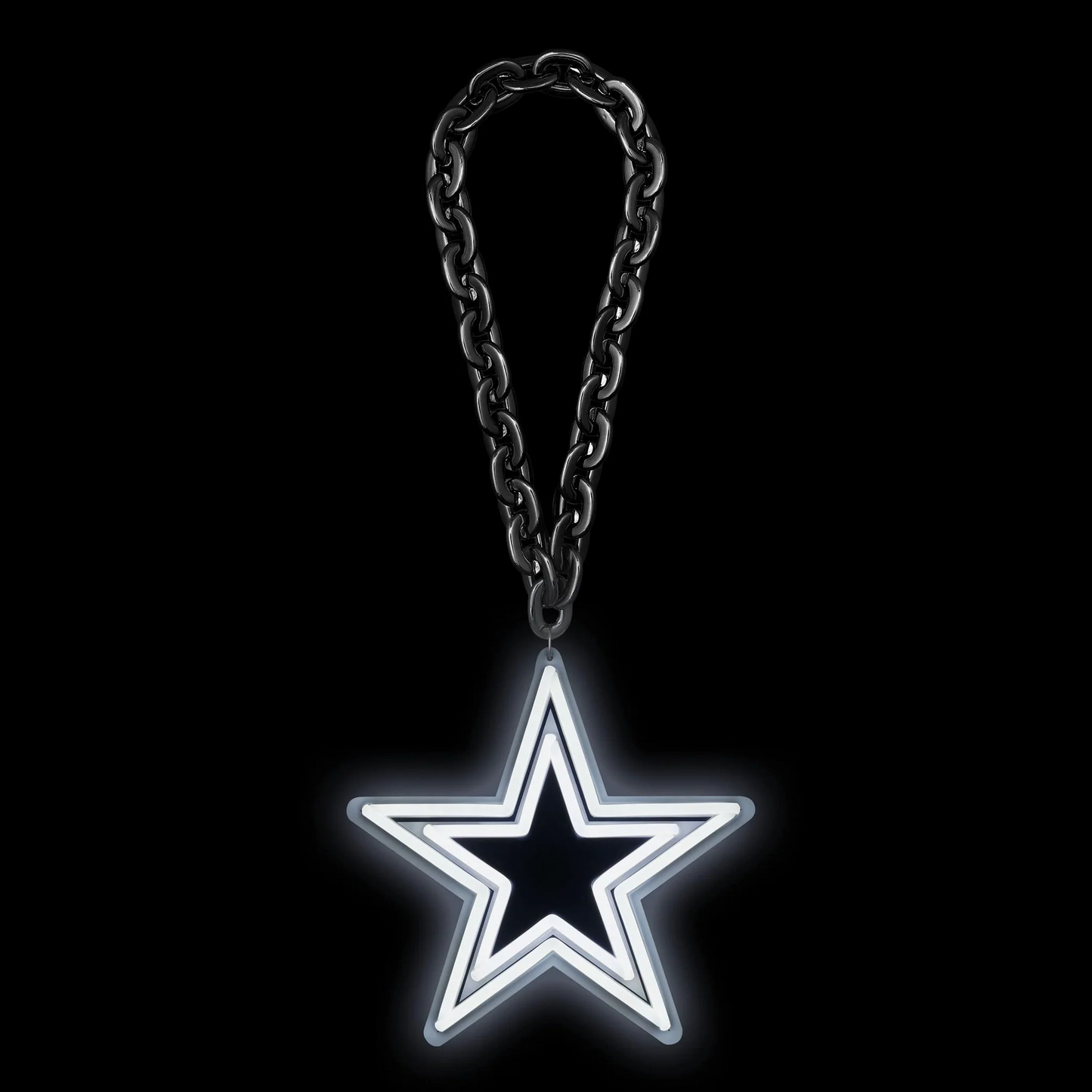 American football UV printed Dallas Cowboys Neon Light Up Big Logo Chain LEO NEON SIGN
