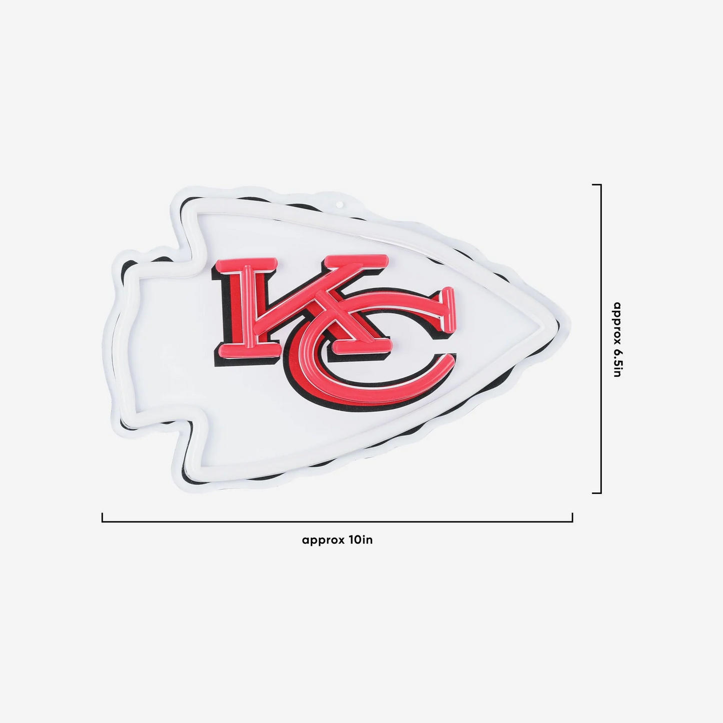 American football UV printed Kansas City Chiefs Neon Light Up Big Logo Chain