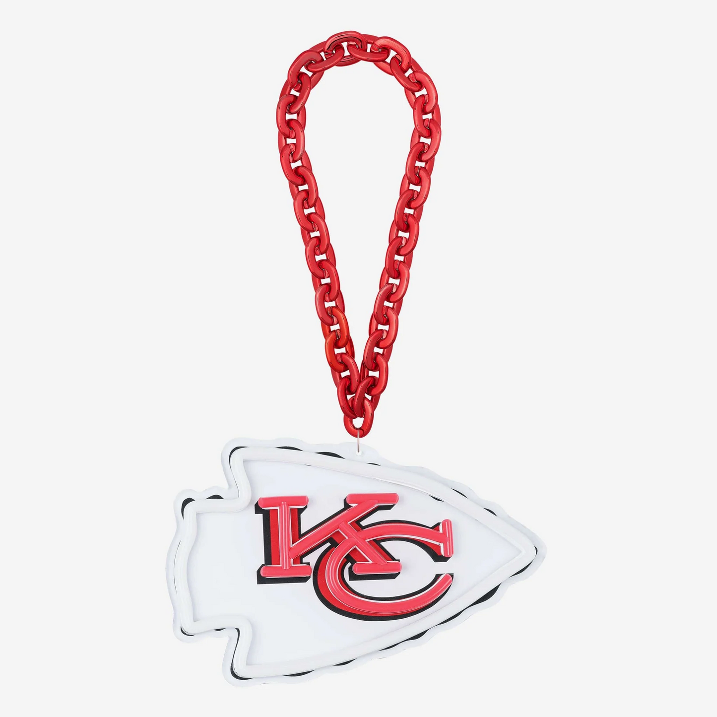 American football UV printed Kansas City Chiefs Neon Light Up Big Logo Chain