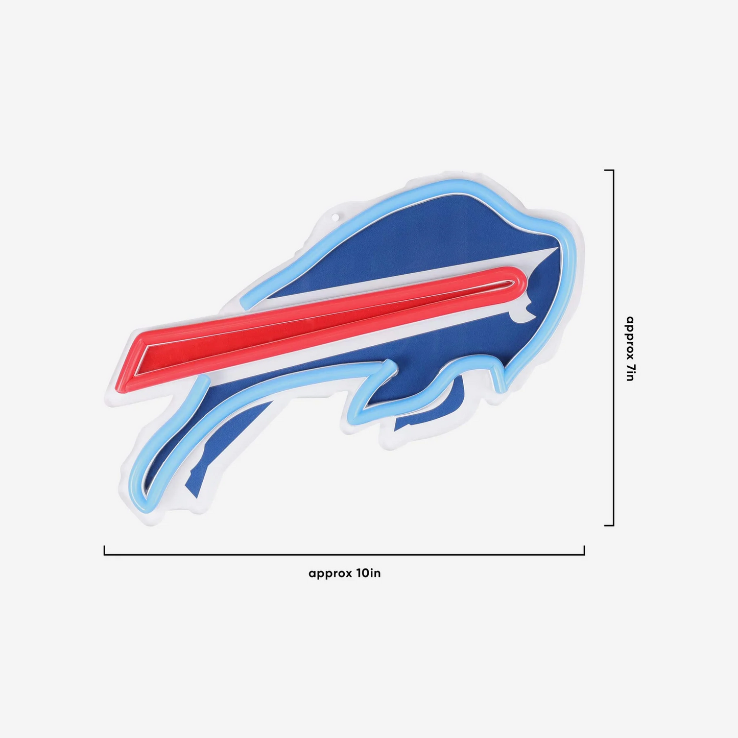 American football UV printed Buffalo Bills Neon Light Up Big Logo Chain LEO NEON SIGN