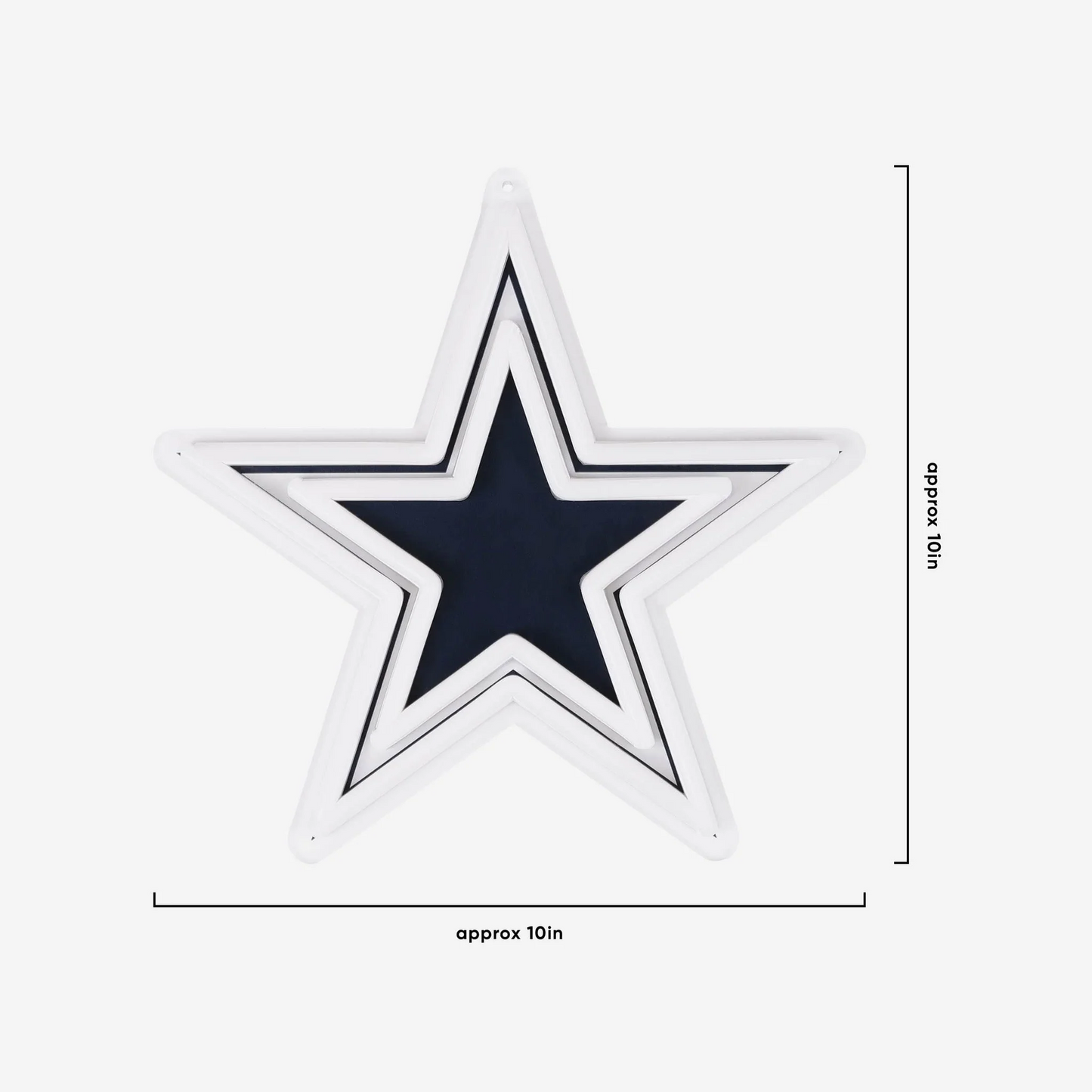 American football UV printed Dallas Cowboys Neon Light Up Big Logo Chain LEO NEON SIGN