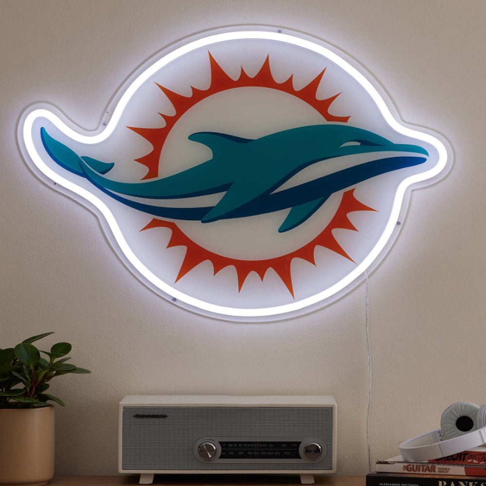 American football Your Dream team big logo sign led chain necklace
