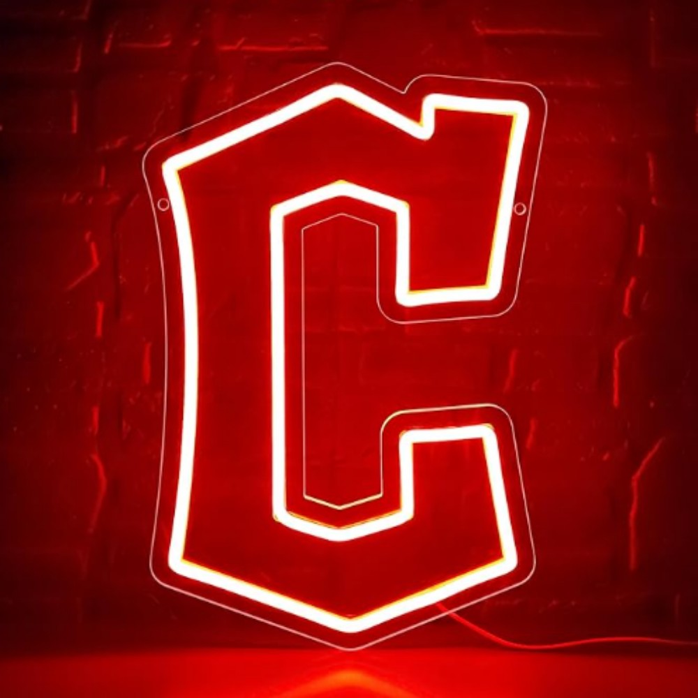American Exclusive Baseball fan big logo chain led lighting up sign for match