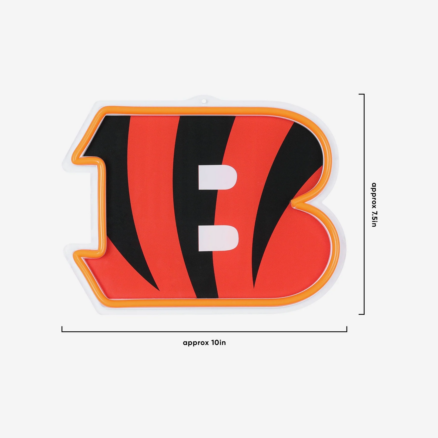 American football UV printed Cincinnati Bengals Neon Light Up Big Logo Chain LEO NEON SIGN